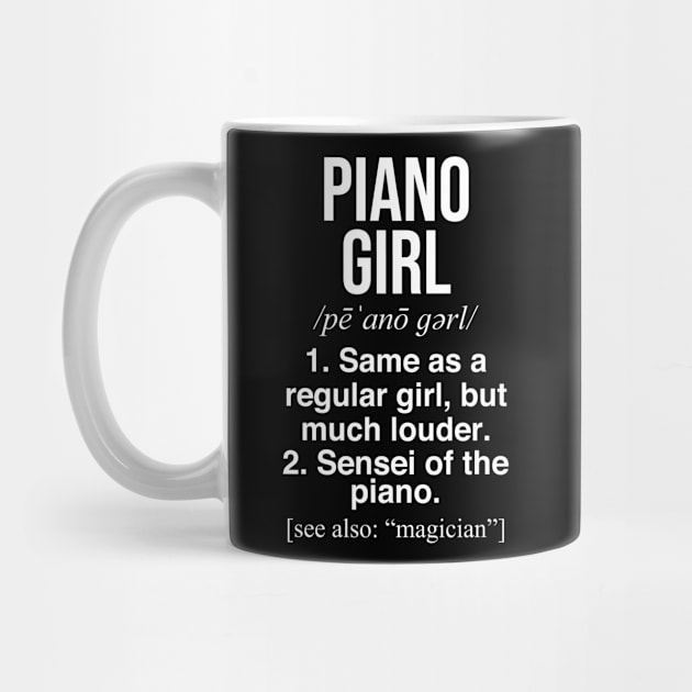 Piano girl. Pianist gift by NeedsFulfilled